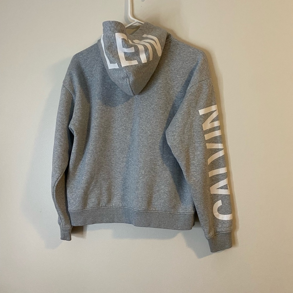 Calvin Klein Jeans Y2K Gray women’s Hoodie size small cotton blend - Picture 5 of 10